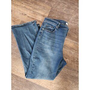 Ann Taylor Loft The Boot Jeans Womens Size 18 Pockets Flex Denim Blue